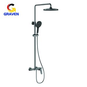 GRAVEN GR05008T Hot & Cold Shower Set – Gunmetal Grey