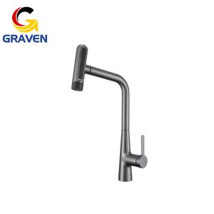 GRAVEN GRWD-A054T Kitchen Faucet – Gunmetal Grey