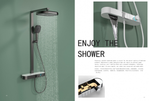 remium shower set with modern technology, smart design, and LED light without external power